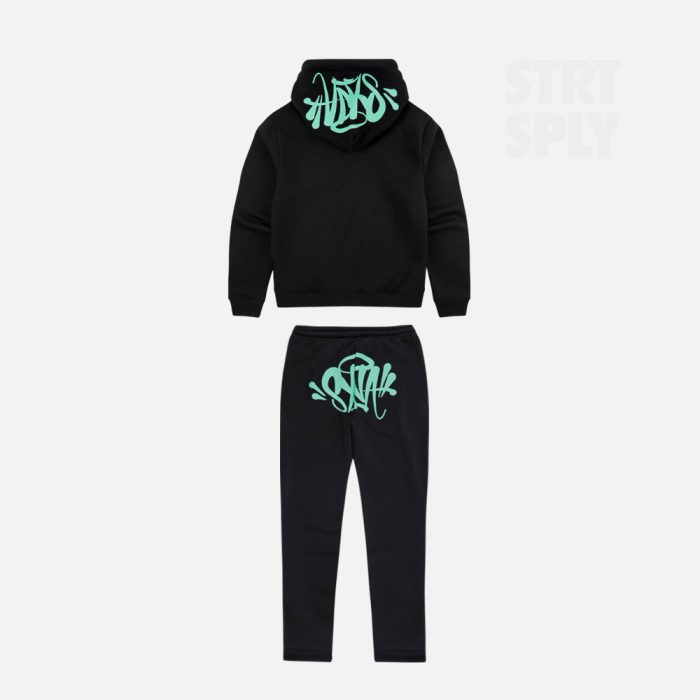 Synaworld ‘Syna Logo’ Tracksuit / Black Teal - Image 1