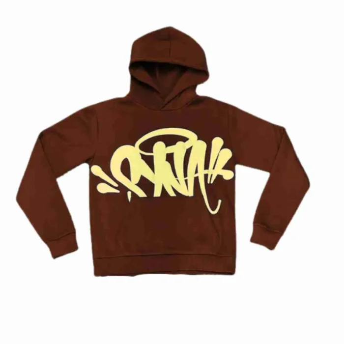 Syna World ‘Syna Logo’ Hoodie Brown - Image 1
