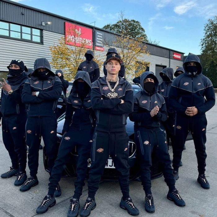 Syna World X Nike Tech Fleece Tracksuit Black - Image 7