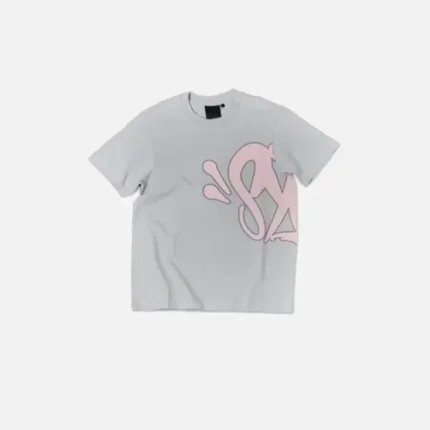 Syna World Logo Pink Grey  T-Shirt