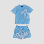Syna T-shirt & Shorts Logo Set / Skyblue