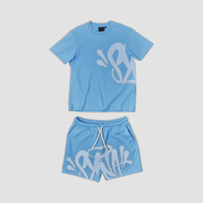Syna T-shirt & Shorts Logo Set / Skyblue - Image 1